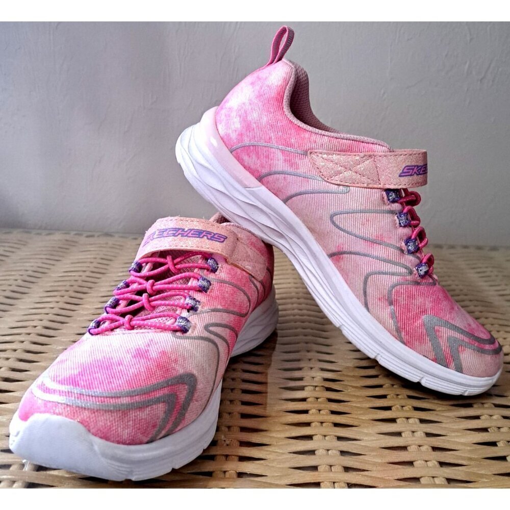 Skechers Women's 4 Pink Low Cut Slip On Hook & Loop Sneakers - Picture 1 of 8